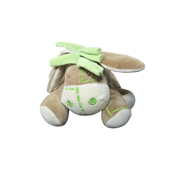 My Baby Love Donkey Plush Stuffed Animal Brown & Green Soft Infant Cuddly Toy - Picture 3 of 11